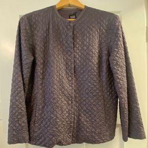 Eileen Fisher Silk Habutai Quilted Jacket
